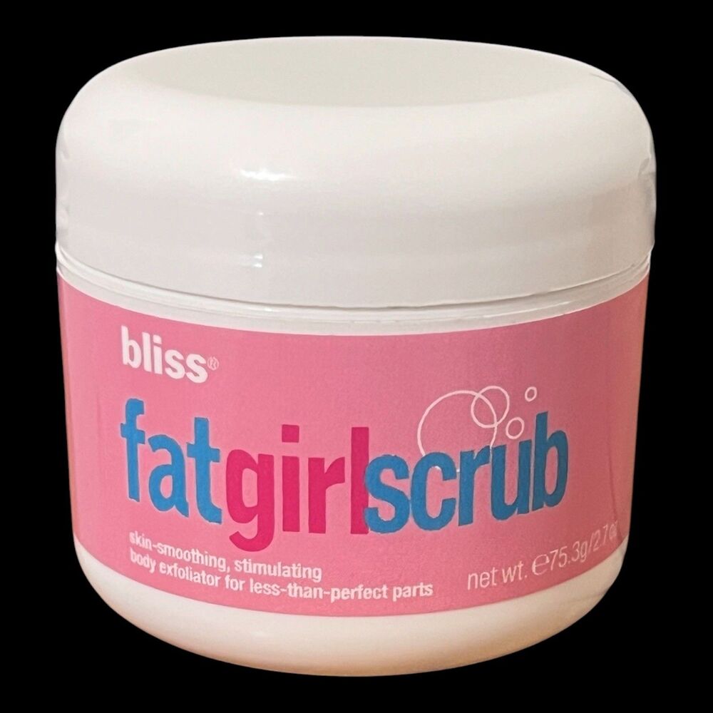 BLISS FATGIRL SCRUB 2.7 OZ SKIN SMOOTHING NEW